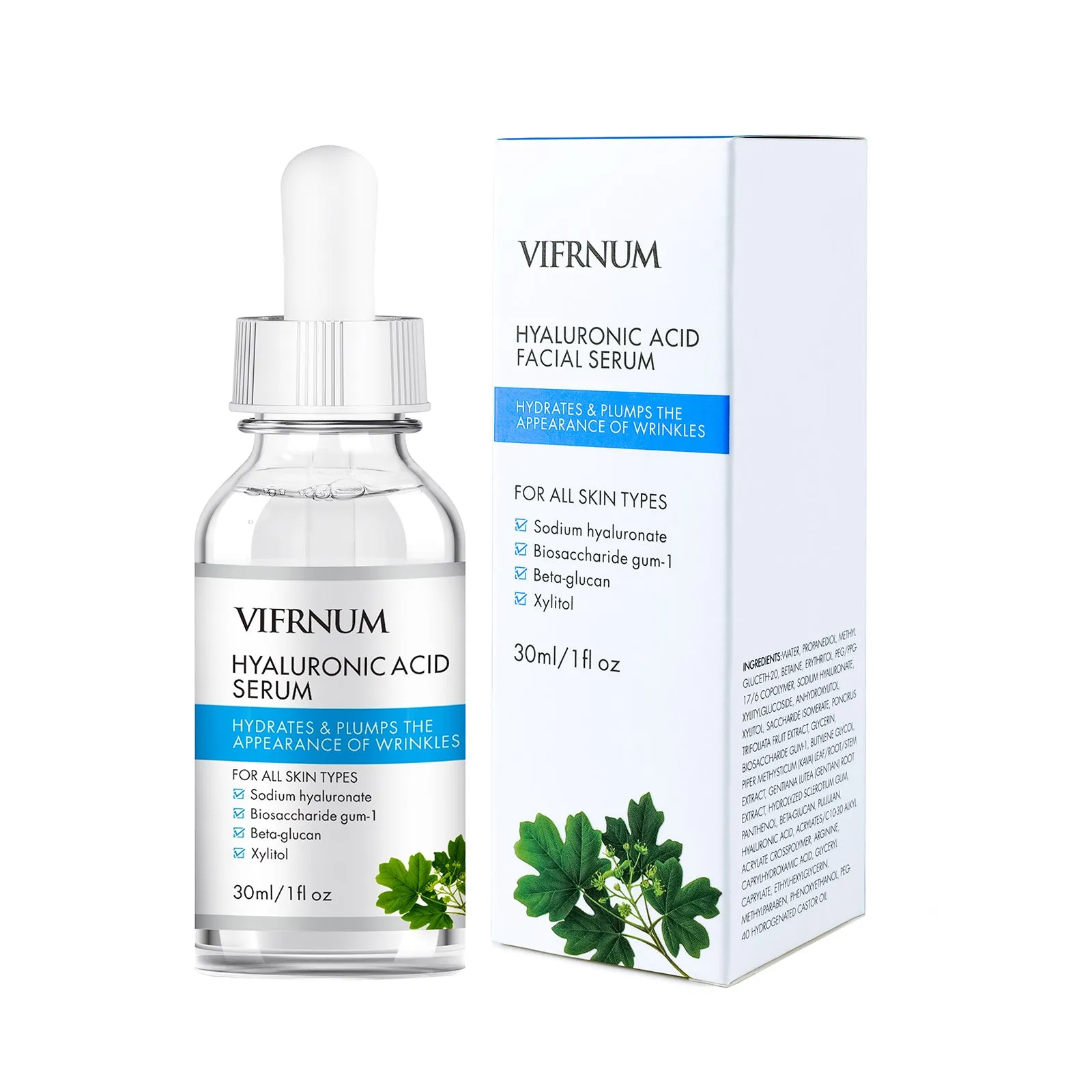 2023 Private Label Whitening & Anti-Aging Serum with Hyaluronic Acid & Vitamin C – Best Selling Face Serum