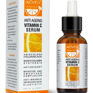 Aliver Anti-Aging Vitamin C Serum – Boosts Collagen Synthesis for Radiant Skin