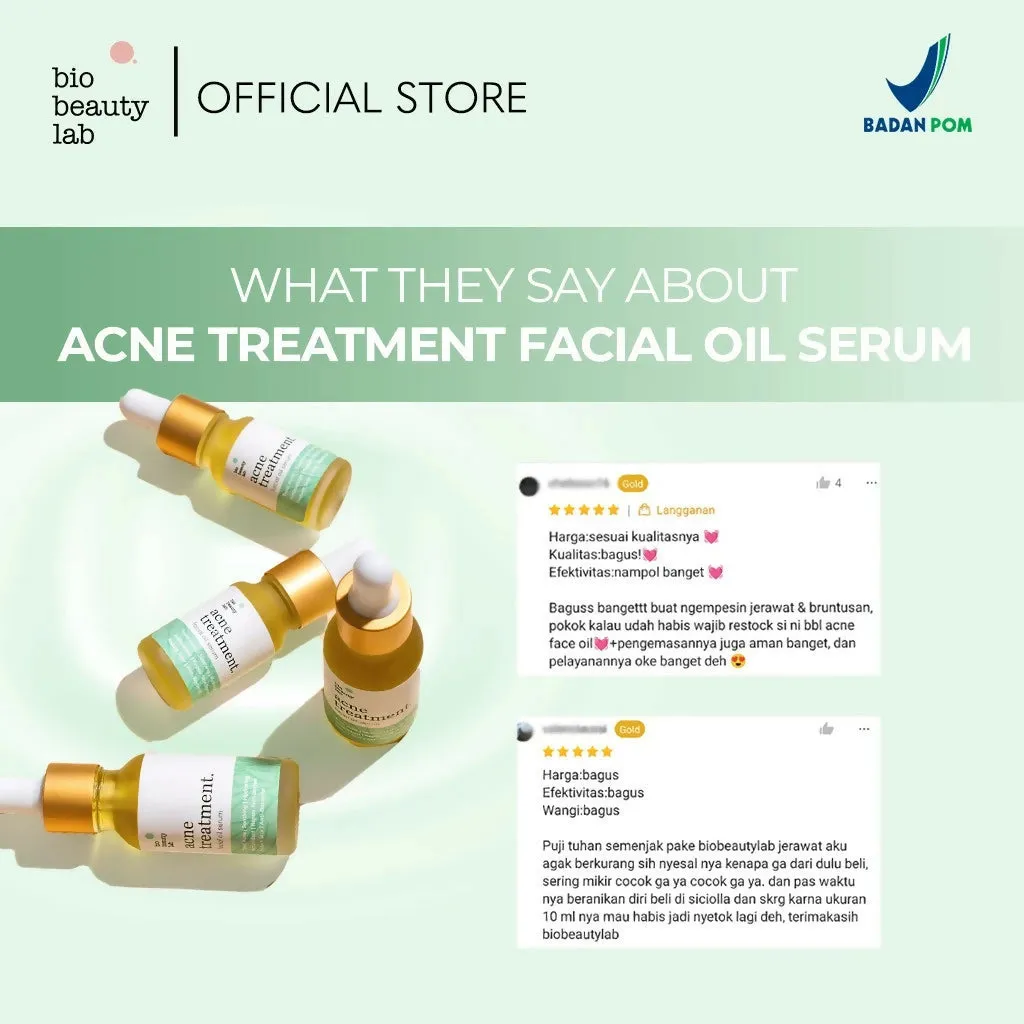 Face Oil Acne Treatment Healing