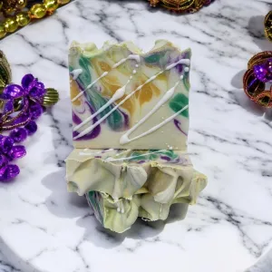 King Cake Artisan Soap - Honey Almond Spice: Regular