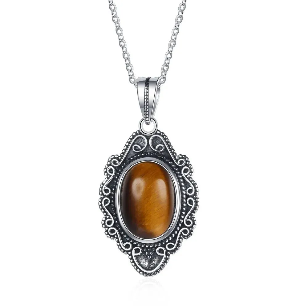 Natural Vintage Stone Necklace Collection