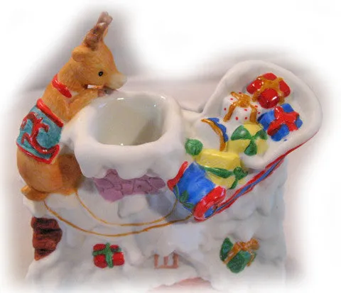 NEW AVON CHRISTMAS Holiday OIL DIFFUSER NIGHT LIGHT Porcelain Ceramic Home Decors