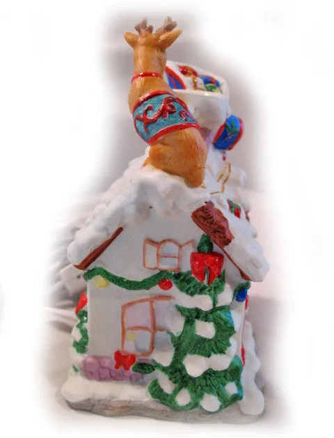 NEW AVON CHRISTMAS Holiday OIL DIFFUSER NIGHT LIGHT Porcelain Ceramic Home Decors