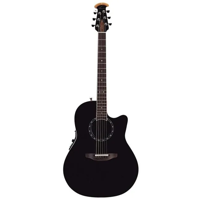 Ovation 2771AX-5 Balladeer 2711 AX - Spruce Top Deep Contour Acoustic-Electric Guitar - Black
