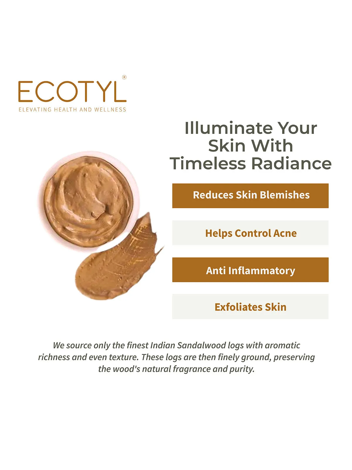 Pure Sandalwood Face Pack Powder