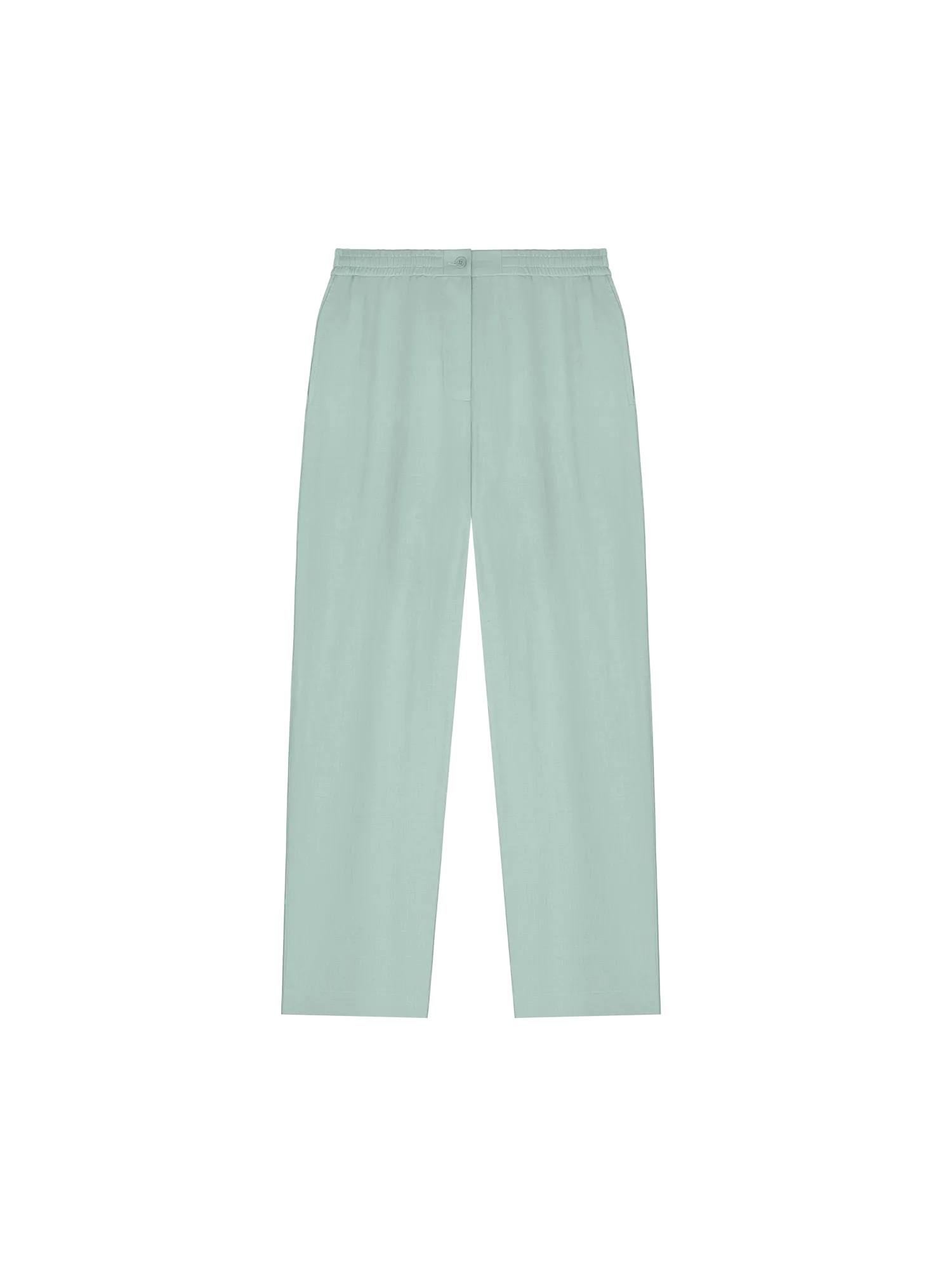 Women's Aloe Linen Trouserseucalyptus blue